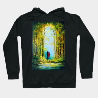 Autumn walk in the woods Hoodie